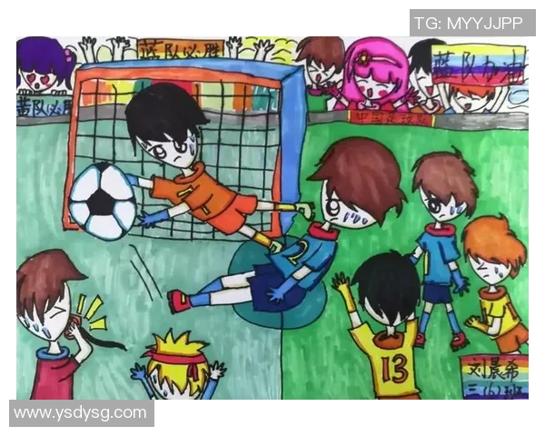 足球明星在绿茵场上的精彩瞬间卡通图画展现球技与激情